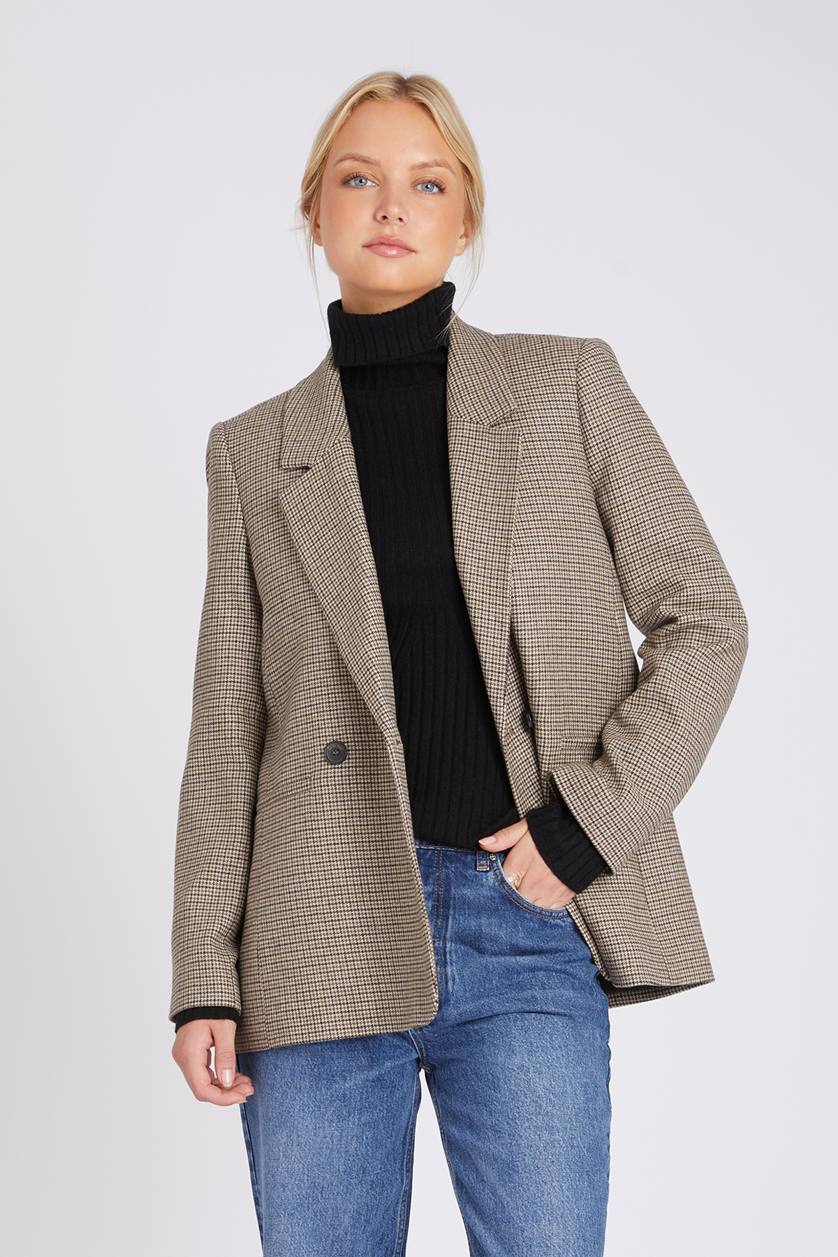 Blazer Madeleine mit Hahnentrittmuster | ANINE BING | myCLASSICO.com