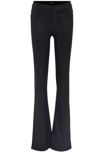 Mid Rise Coated Bootcut Jeans 