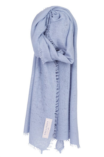 Cashmere Schal Eisblau