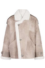 Oversized Lammfelljacke Camilla - IQ STUDIO