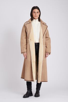 Wendbarer Shearling Trench