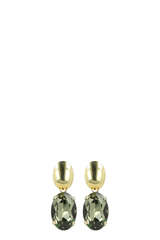 Ohrringe Oval Strass Pendant - LOTT GIOIELLI