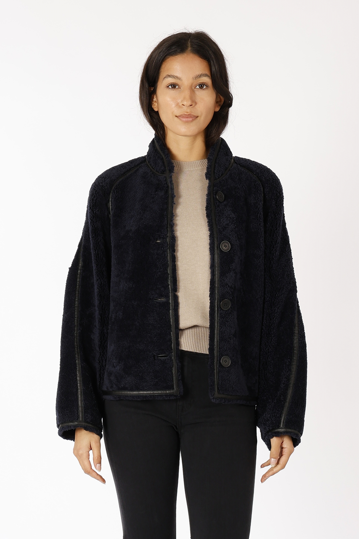 Wendbare Shearling Jacke Dino