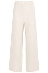 Wide Leg Hose mit Leinen