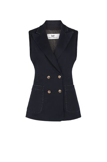 Denim Blazer-Weste  