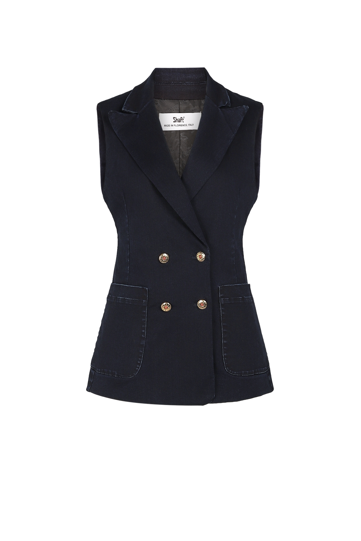 Denim Blazer-Weste  