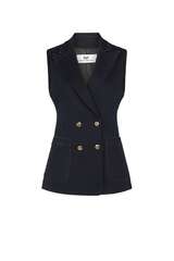 Denim Blazer-Weste  
