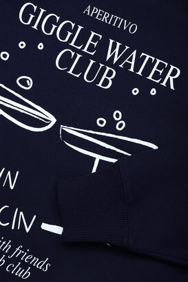 Sweatshirt "Cin Cin" mit Bio-Baumwolle