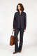 Bluse in Veloursleder Optik