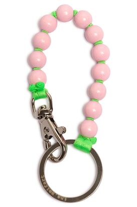Schlüsselkette in Rosa mit Neongrün