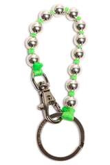 Silver Keychain with Neongreen - INA.SEIFART