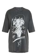 Tシャツ・カットソー ZADIG&VOLTAIRE EDWIN ROCK N ROLL STRASS T-SHIRT Edwin Rock'n'Roll Gray T-shirt | Zadig&Voltaire