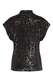 Bluse mit Paillettenbesatz