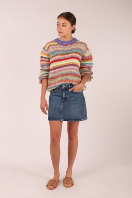 Hand Knitted Jumper Genova with Mohair 