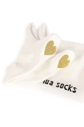 Sneakersocken mit Herz Applikation
