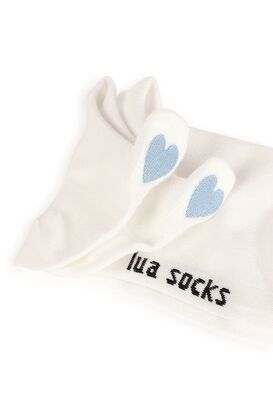 Sneakersocken mit Herz Applikation