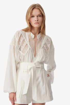 Bluse Rixi mit Spitze
