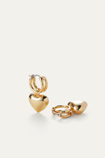 Ohrring Puffy Heart Gold