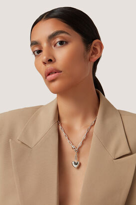 Kette Puffy Heart Silber