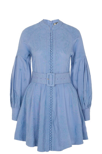 Kleid Berite mit Leinen