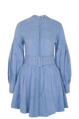 Kleid Berite mit Leinen