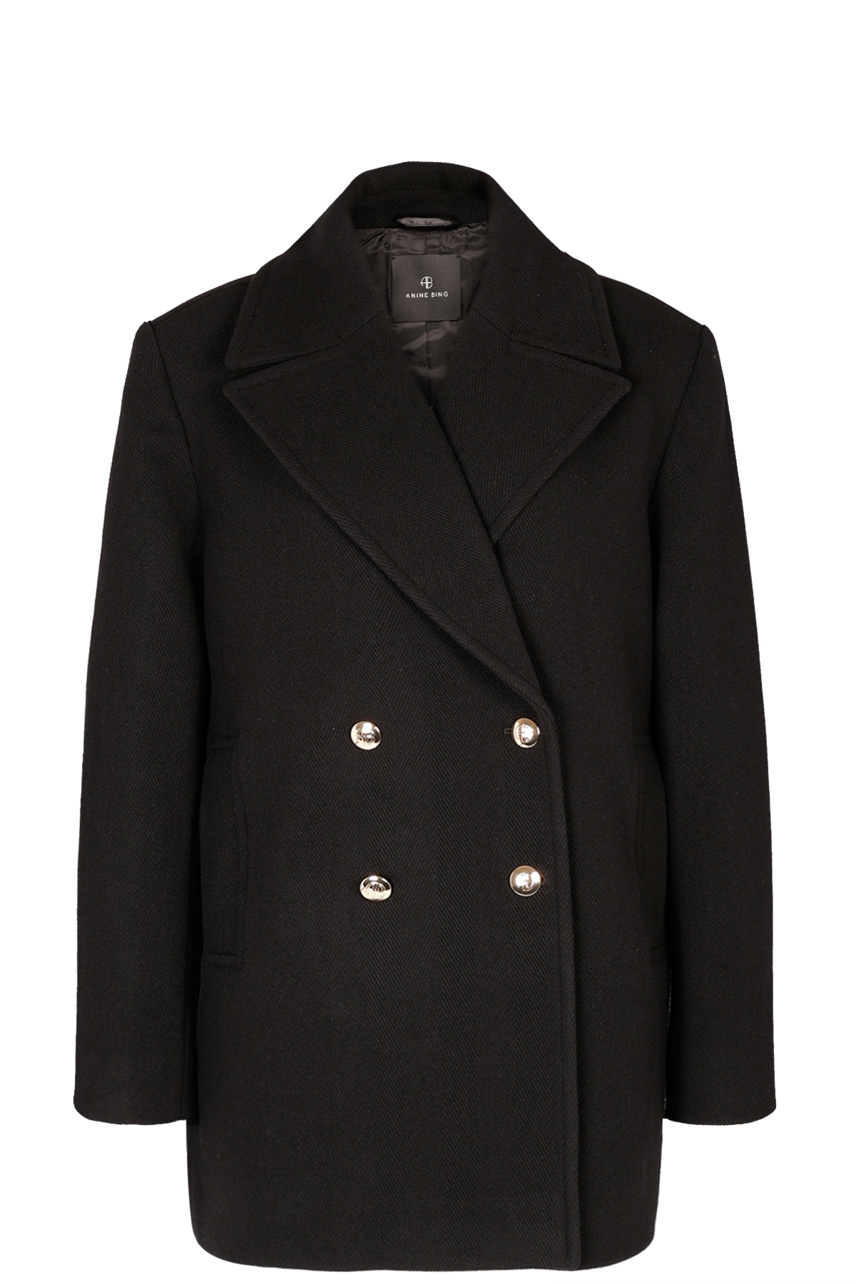 ジャケット ANINE BING Black Glenn double-breasted coat Sale: Coat Glenn of ANINE BING at myClassico - Premium