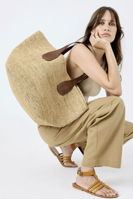 Shopper Tokyo aus Raffia