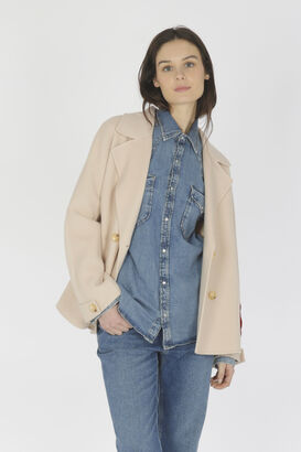 Double Face Jacke aus Wolle 