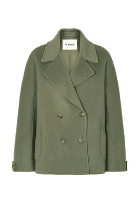Doubleface Jacke aus Wolle 