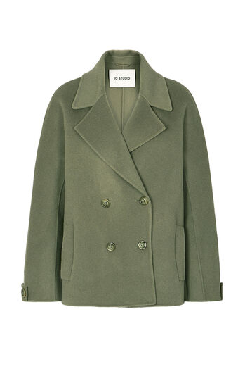 Doubleface Jacke aus Wolle 