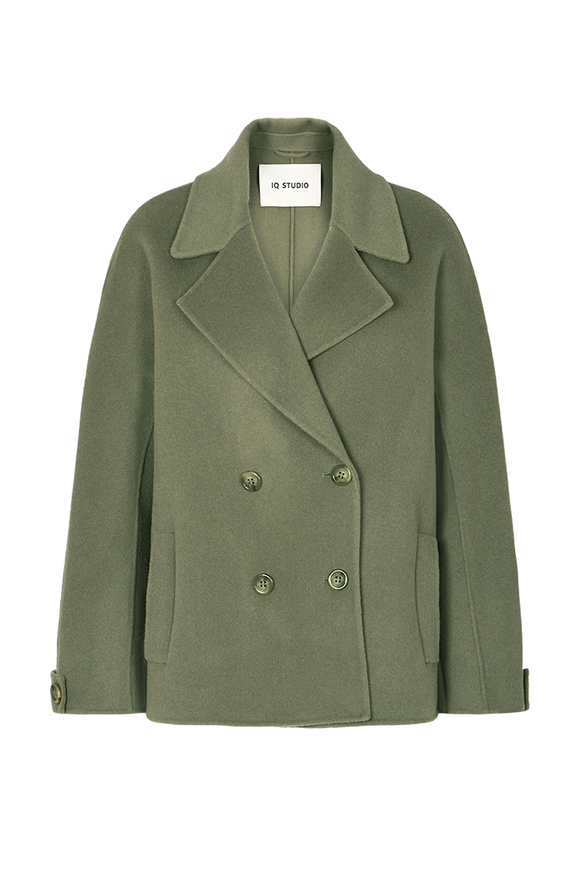 Doubleface Jacke aus Wolle 