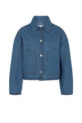 Jeansjacke mit Stitching 