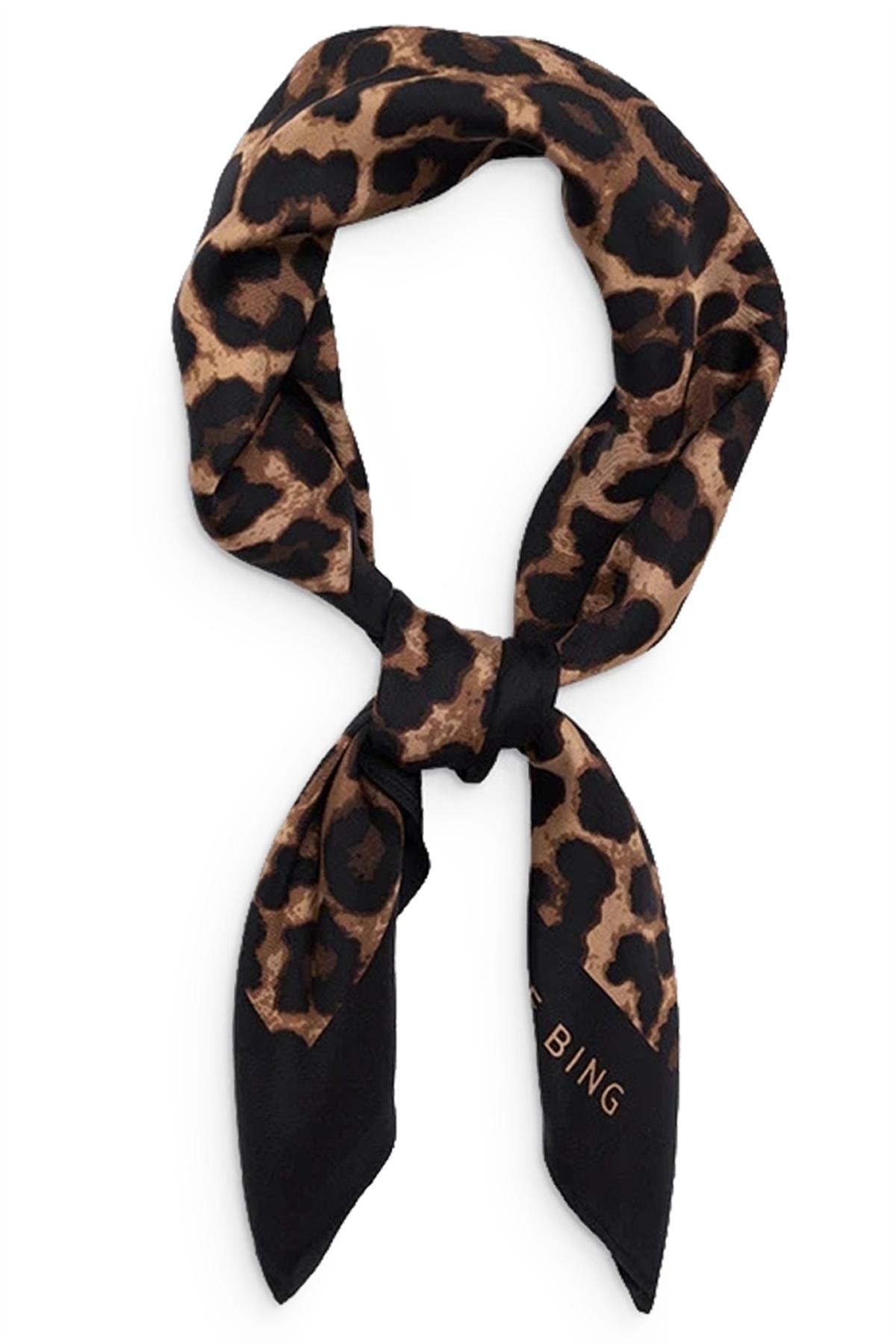 【関税込み】York Monogram Scarf - ANINE BING - Silk - Printe Anine Bing York-Print Silk Scarf in Black | Lyst