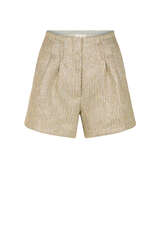 Shorts aus Lurex Brokat
