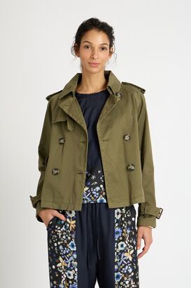 Trenchjacke aus Baumwolle 
