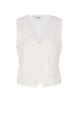 Leinenweste Gilet