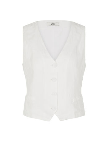 Leinenweste Gilet