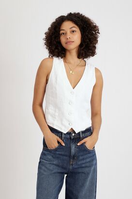 Leinenweste Gilet