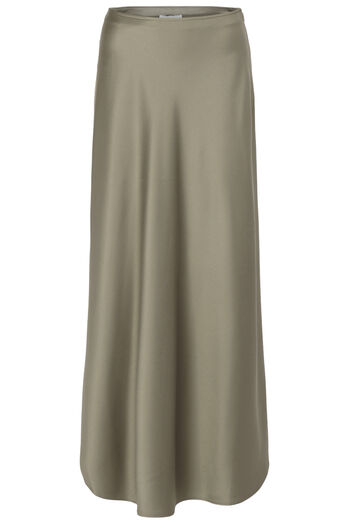 Maxi Rock in Satin-Optik