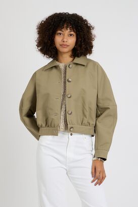 Boxy Jacket aus Baumwolle
