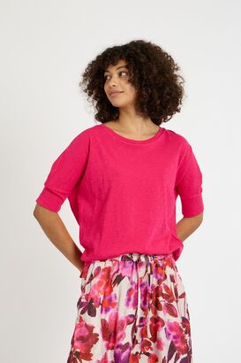 Shirt aus Slub Jersey