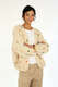 Handgestrickter Cardigan mit Cashmere und Seide