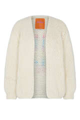 Handgestrickter Cardigan mit Alpaka