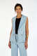 Denim Blazer-Weste  