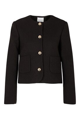 Kurzer Blazer mit Viskose 