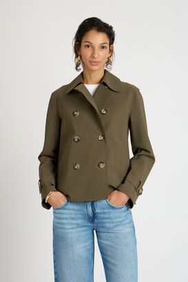 Trench aus Hightec Jersey