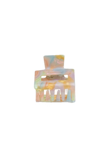 Haarspange Square Pale Rainbow