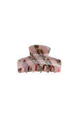 Haarspange Stripes Pink Marble