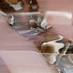 Haarspange Stripes Pink Marble