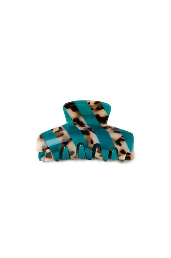Haarspange Stripes Green Leo